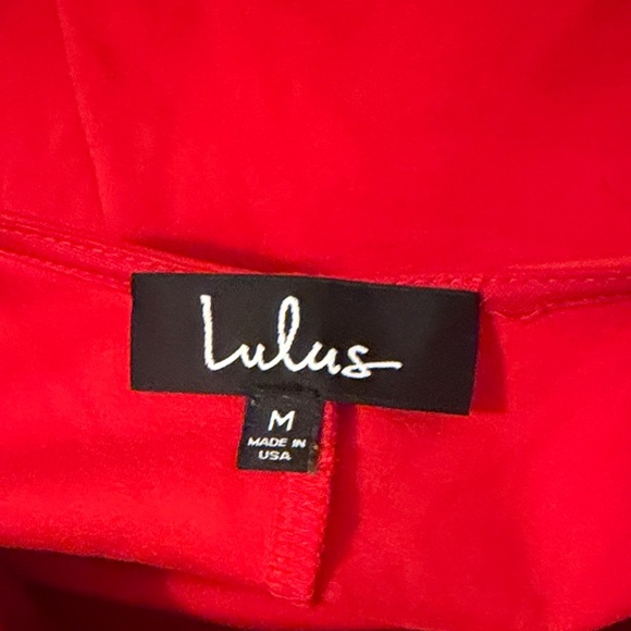 Lulu's Vibrant Red Mini Dress - Picture 2 of 4